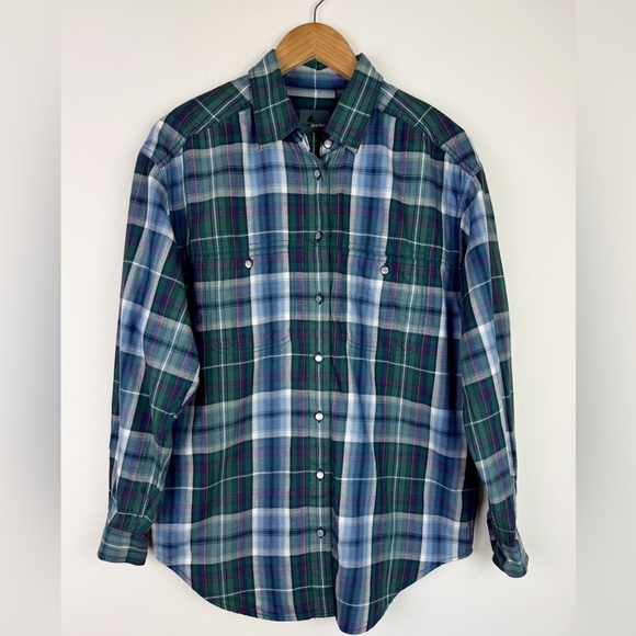 LizWear Vintage 90's Plaid Button Down Blouse - Picture 1 of 8